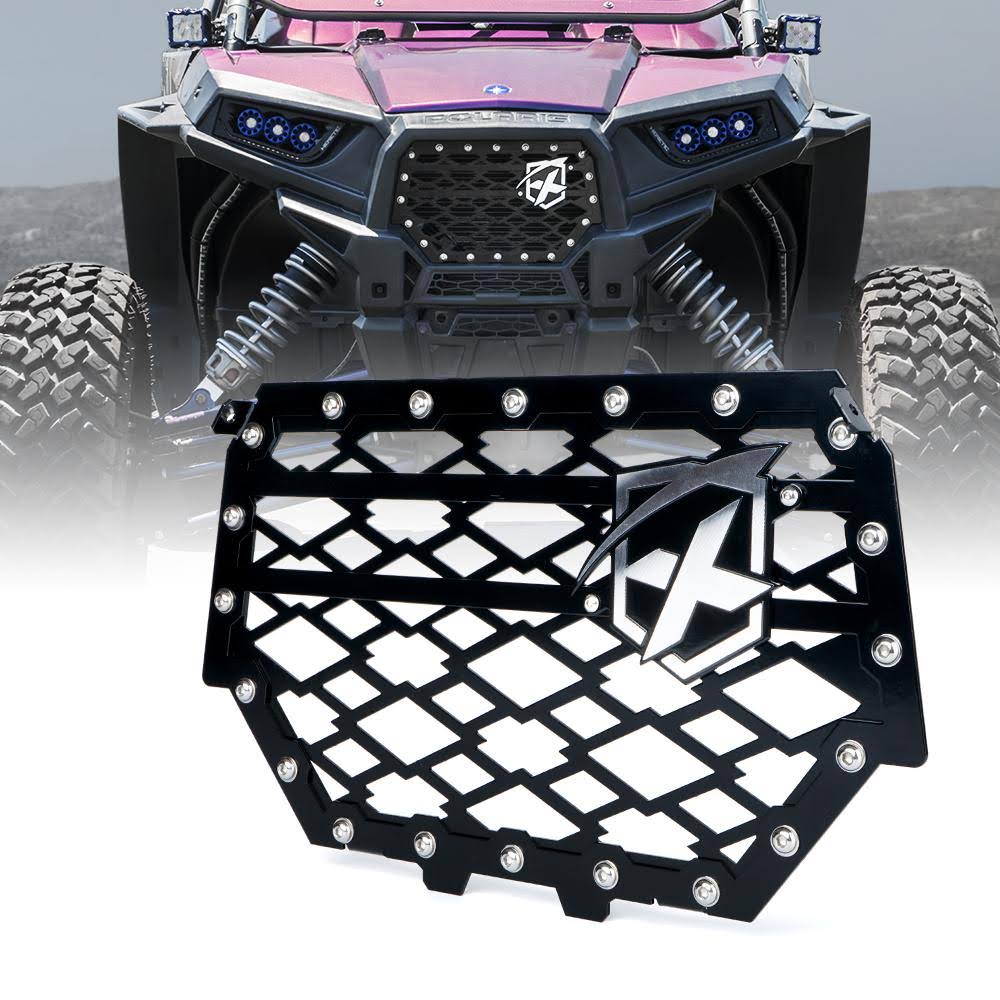 Black Steel Mesh Grille with Badge T626