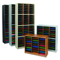 72 Compartment Black Literature Organizer Z22807