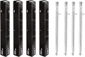 4 Pack Porcelain Enameled Heat Plate Shield and Grill Burner Replacement Parts Z712