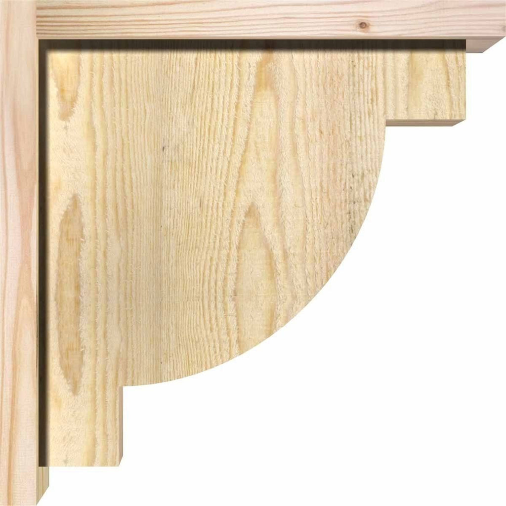Alpine Rough Sawn Corbel with Backplate, Douglas Fir M359