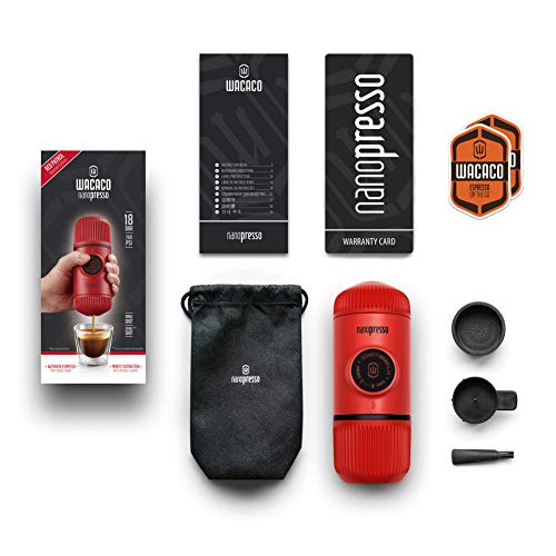Portable Espresso Maker, 18 Bar Pressure, Manually Operated A575016