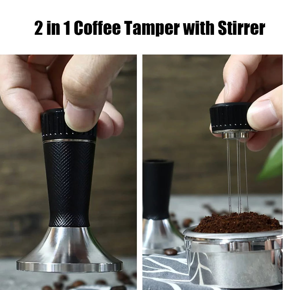 Espresso Tamper and Stirrer Tool 2 in 1 Stainless Steel P997303