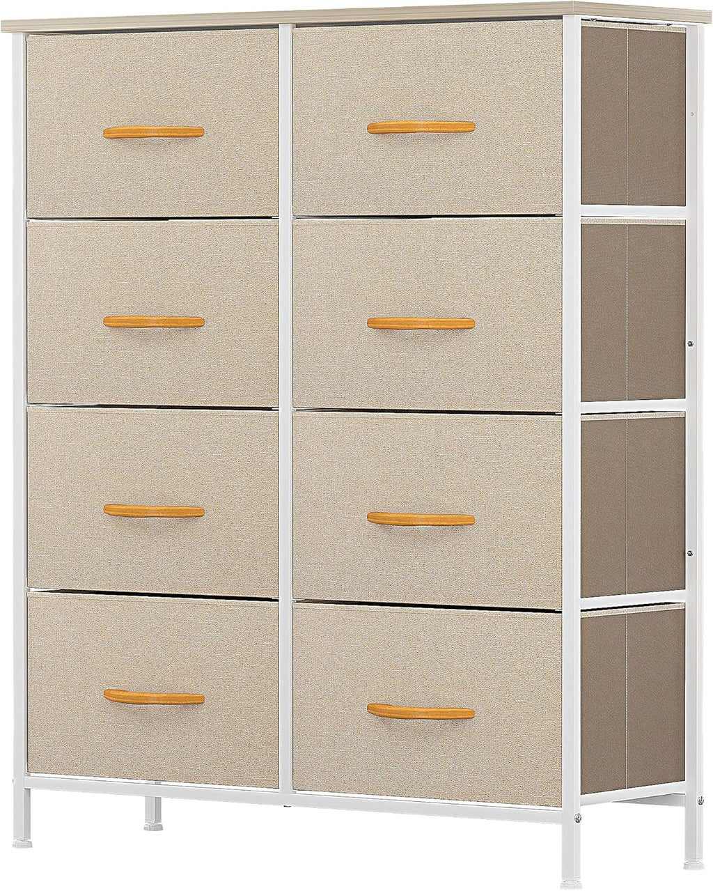 8 Drawer Fabric Dresser with Steel Frame C284846