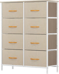8 Drawer Fabric Dresser with Steel Frame C284846