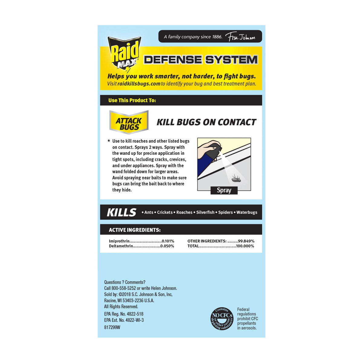 14.5-Ounce Ant and Roach Spray U380563