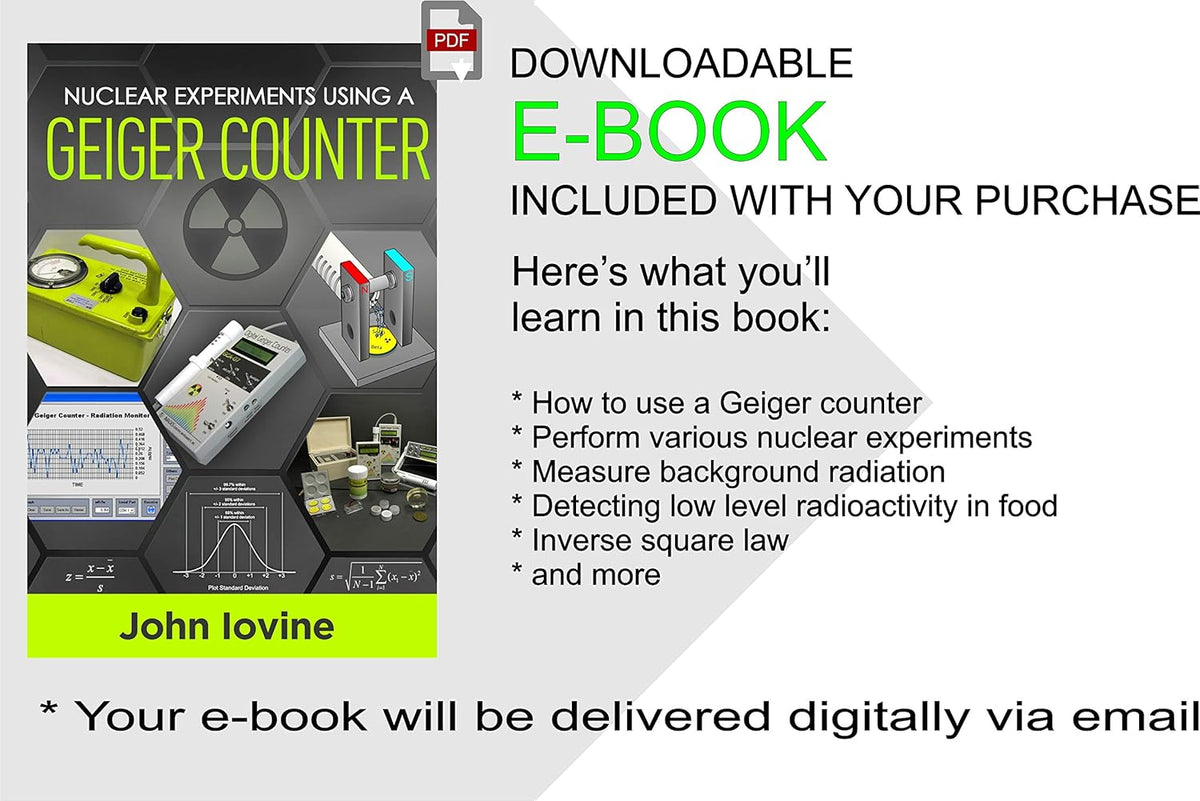 Digital Geiger Counter Radiation Monitor with External Wand S120896