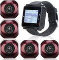 Caregiver Pager, Wrist Call Button, 5 1-Key Call Buttons, Pack of 2 R912