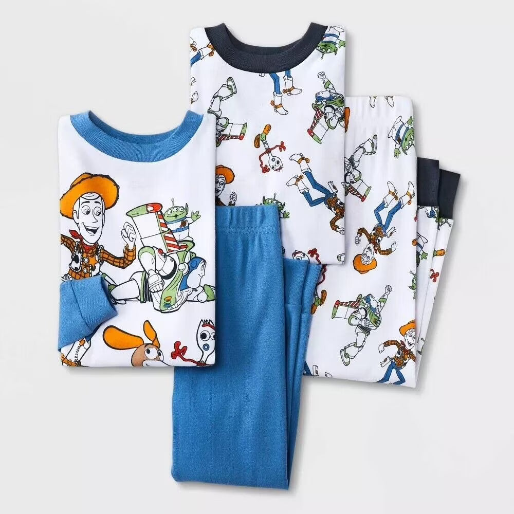 4-piece Character Pajama Set D7447