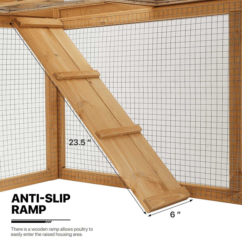 Outdoor Chicken Coop with 3 Access Areas L9016