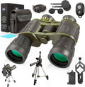12X50 Full Size Binoculars with Tripod & Smartphone Adapter Carrying Bag F312