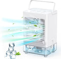Portable Evaporative Air Cooler Fan, 5000mAh Rechargeable, Pack of 2 W773942