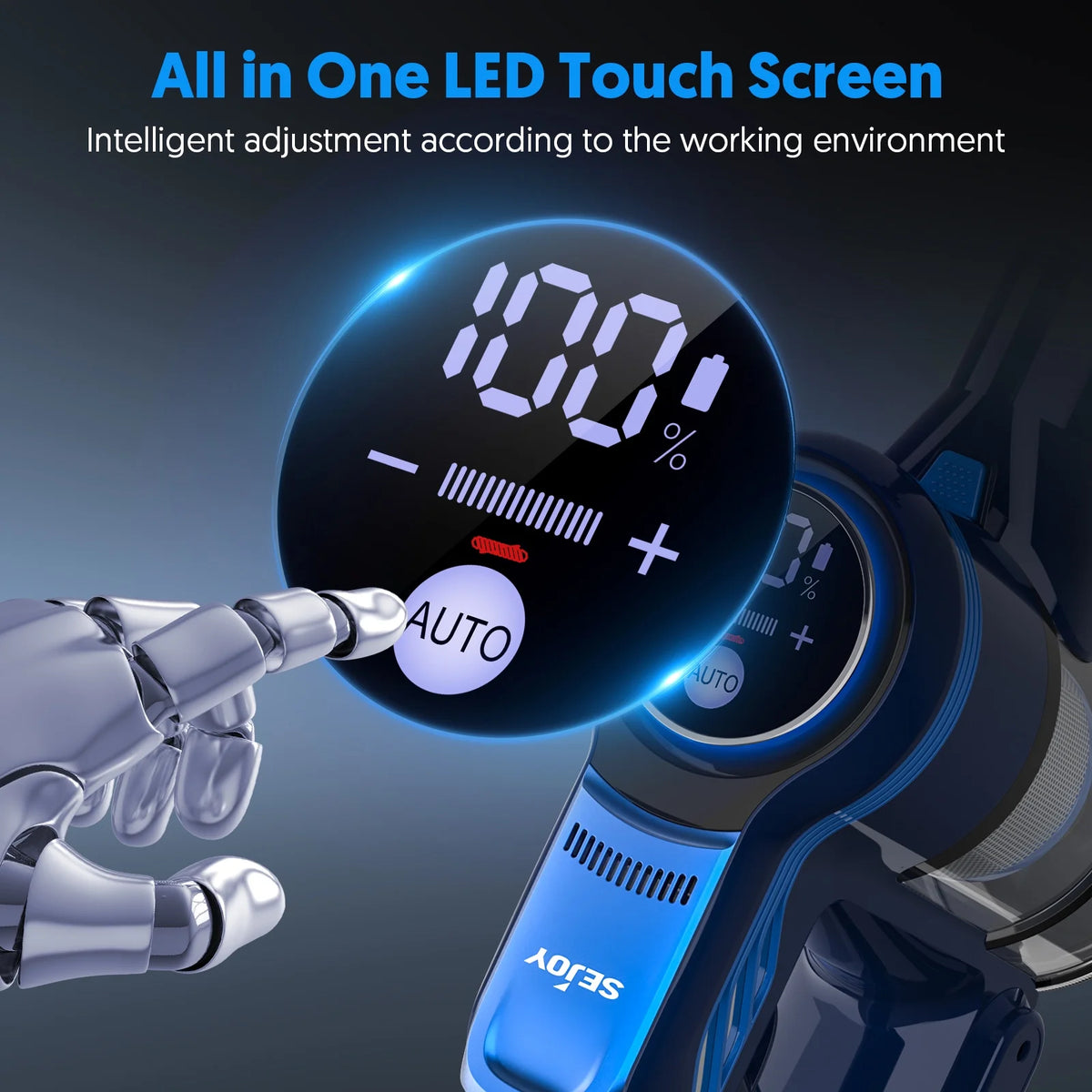 Cordless Stick Vacuum Cleaner with Touch Display D75707