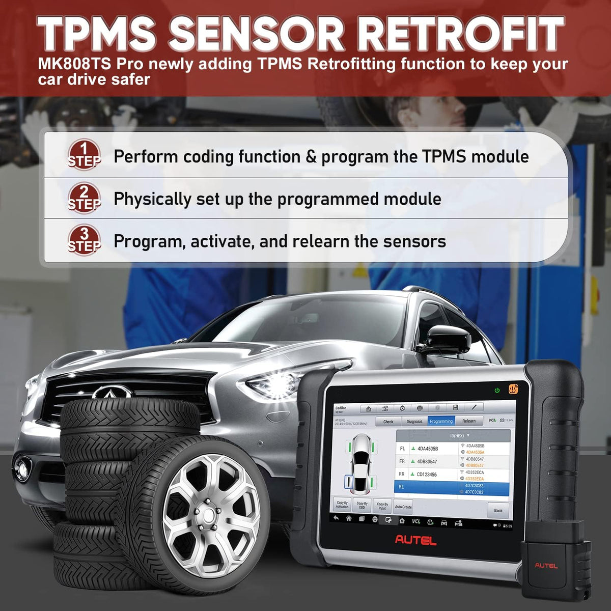 Diagnostic Scan Tool with 4 MX-Sensor G90983