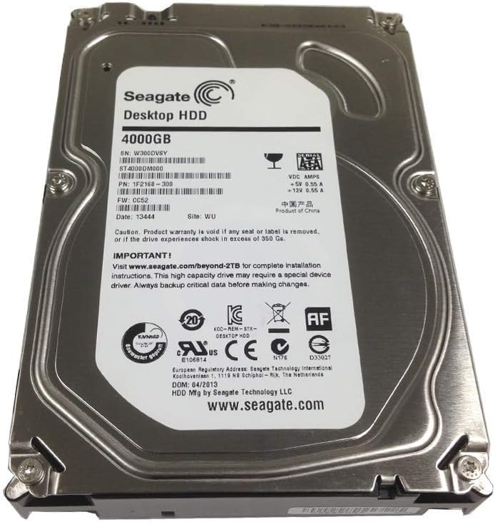 4TB SATA 6GB/s 64MB Cache 3.5in Internal Hard Drive Pack of 2 C365