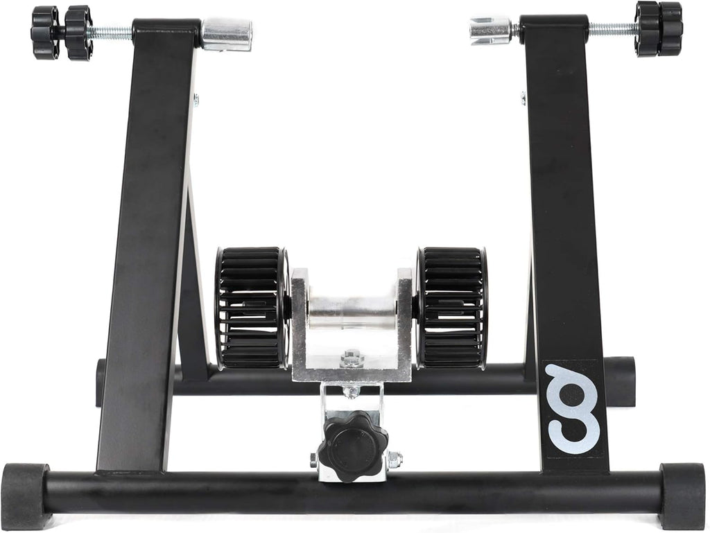 Indoor Wind Resistance Bicycle Trainer Stand with Front Block Riser & Skewers T125