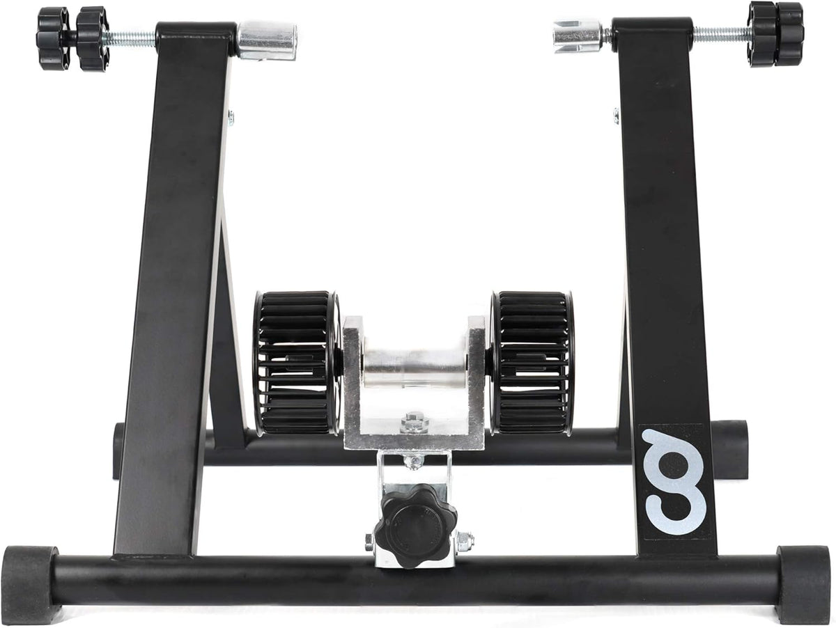 Indoor Wind Resistance Bicycle Trainer Stand with Front Block Riser & Skewers T125