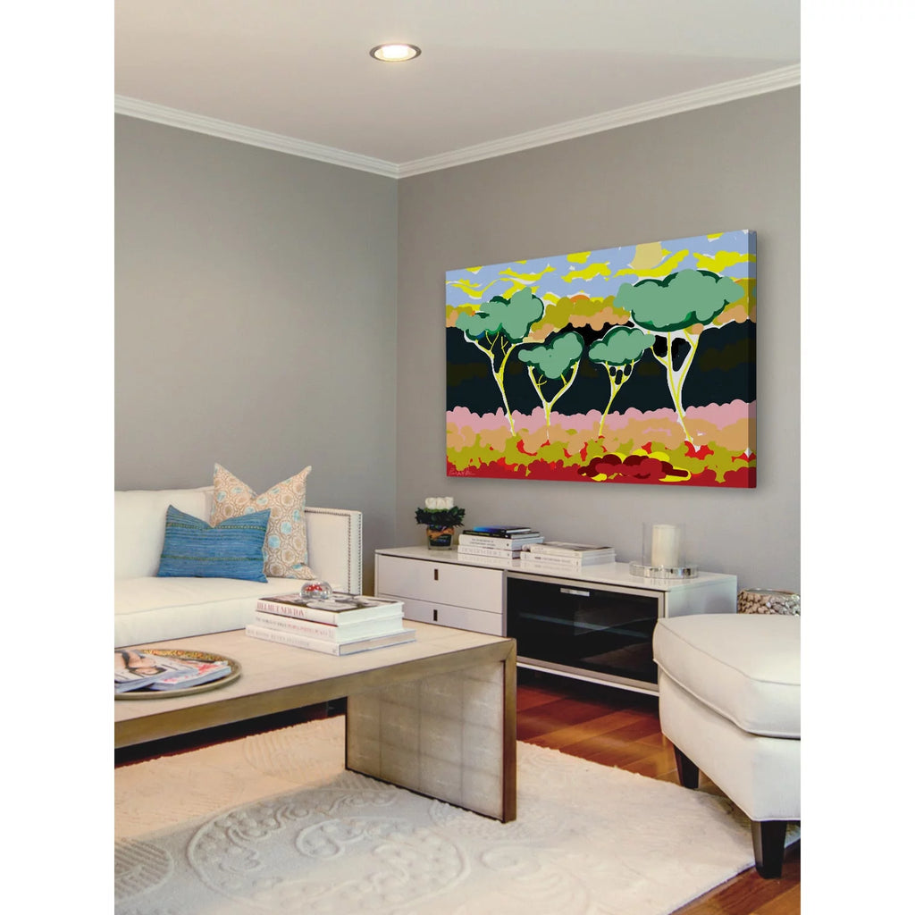 Painting Print on Wrapped Canvas S904