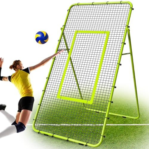 Adjustable 7x4 FT Volleyball Rebounder Net Z972