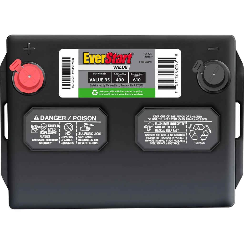 Lead Acid Automotive Battery Group Size 35 12 Volt 490 CCA Q309820