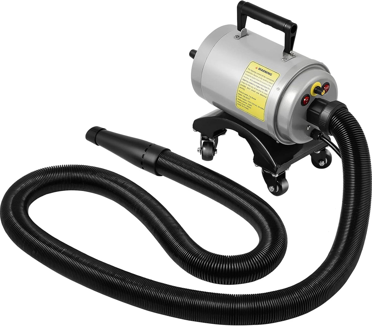 5.0HP 180 CFM 110V Car Air Dryer Blower with Casters, 20 Ft Hose, 2 Nozzles M75008