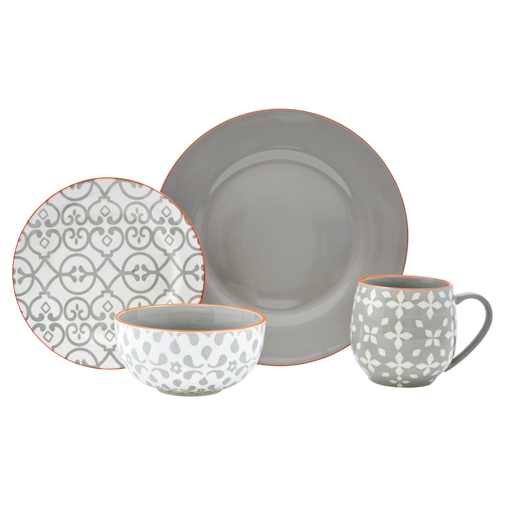 16 Piece Stoneware Dinnerware Set T98072