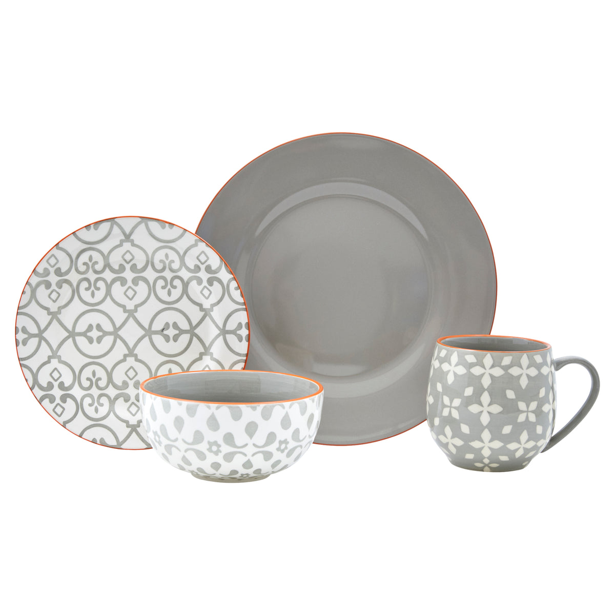 16 Piece Stoneware Dinnerware Set T98072