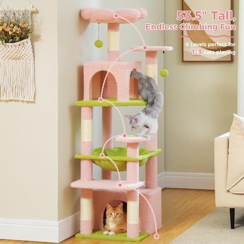 72 Inch Cat Tree and Tower with Scratching Posts D8546