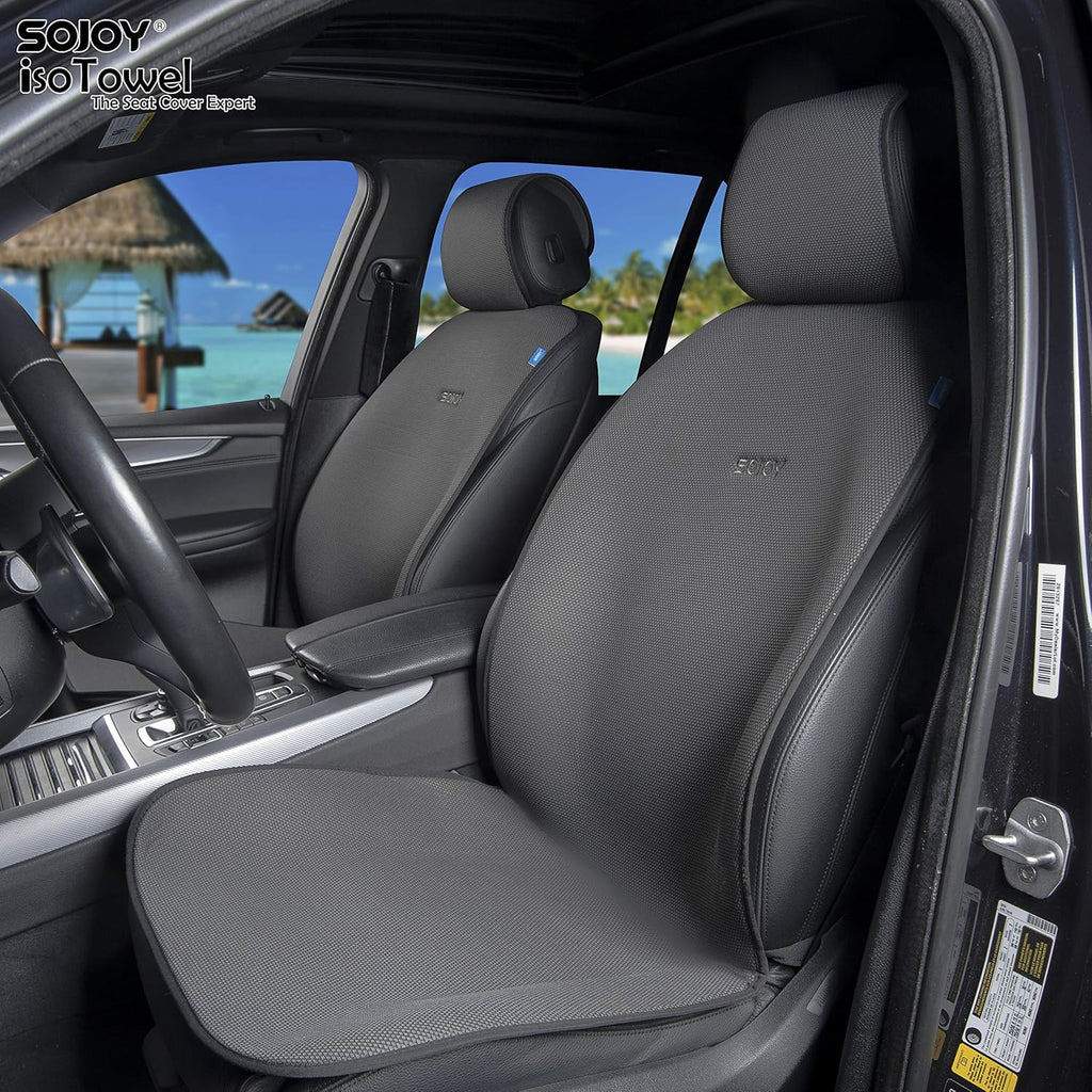 Universal Car Seat Cushion for Front Seats Black G2811