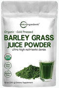 Organic Barley Grass Juice Powder, 10 Ounce, Cold Pressed, Vegan Z4067