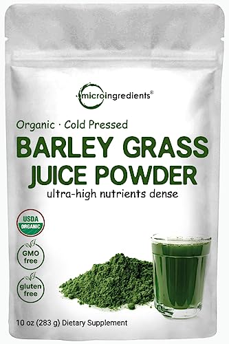 Organic Barley Grass Juice Powder, 10 Ounce, Cold Pressed, Vegan Z4067