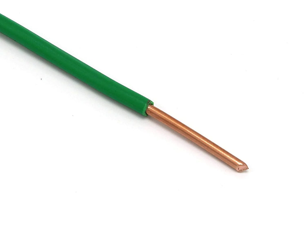 100 Feet Insulated Solid Copper THHN THWN Wire 12 AWG Green Q48560