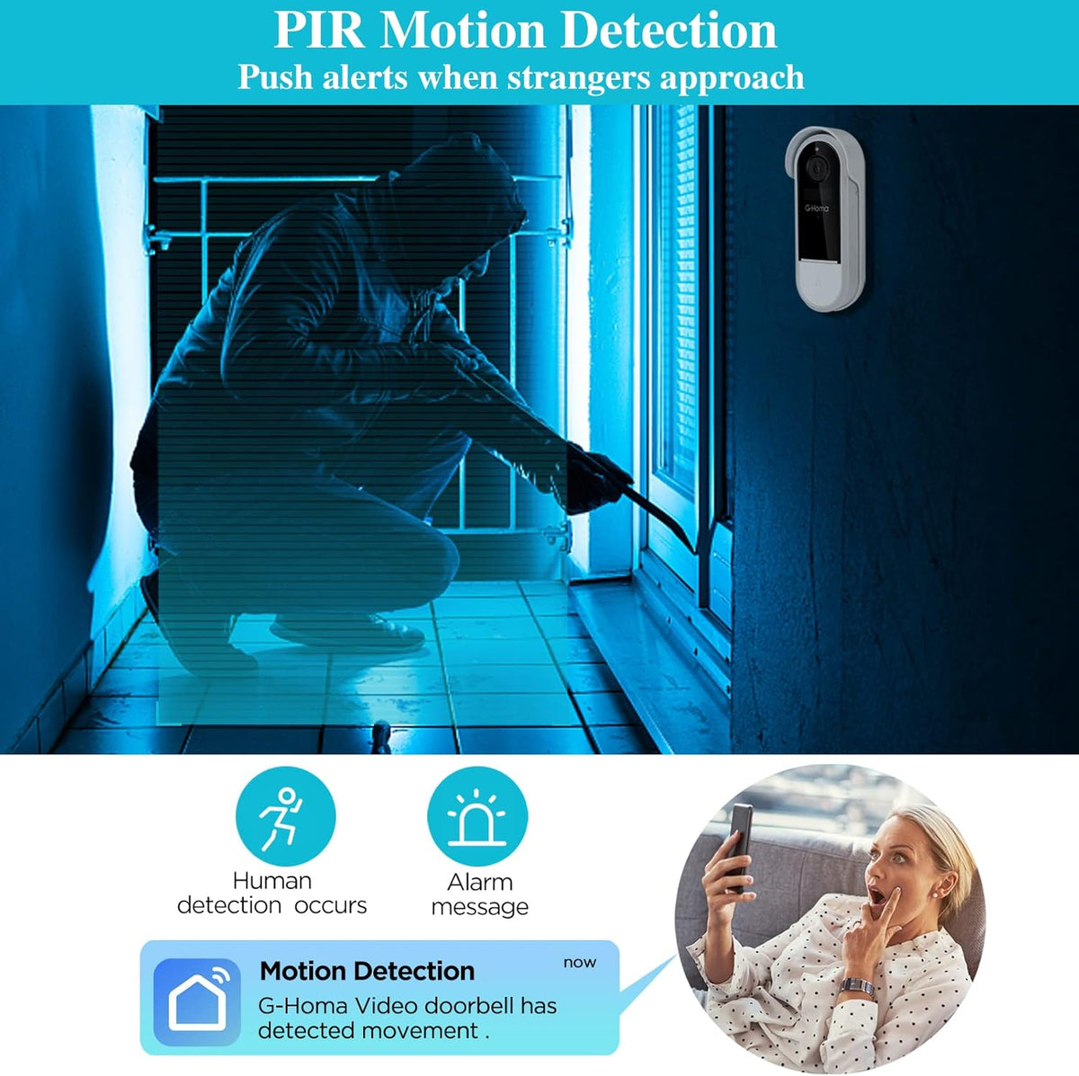 WiFi Video Doorbell Camera with Chime X83905