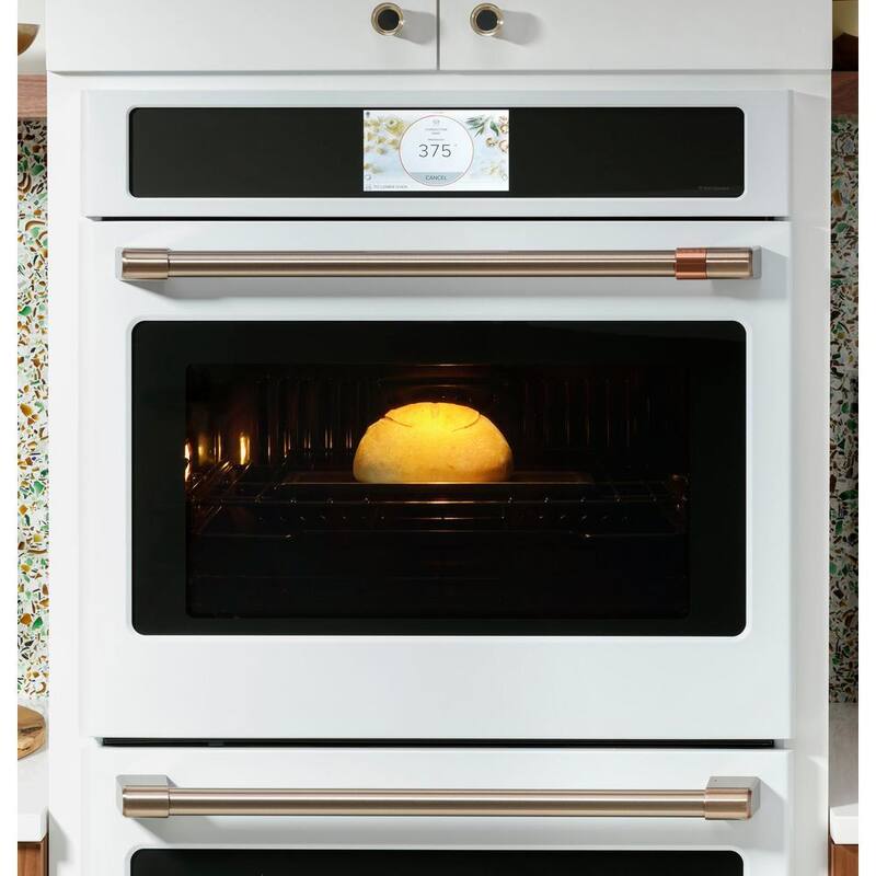 30 in. Smart Single Electric Wall Oven with Convection and Self Clean in Matte White J7726