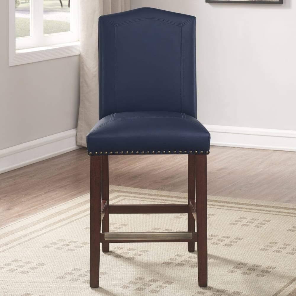 Brown Faux Leather Counter Stool X1990