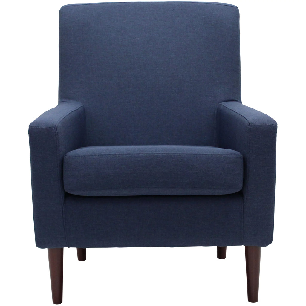Navy Polyester Fabric Arm Chair R970