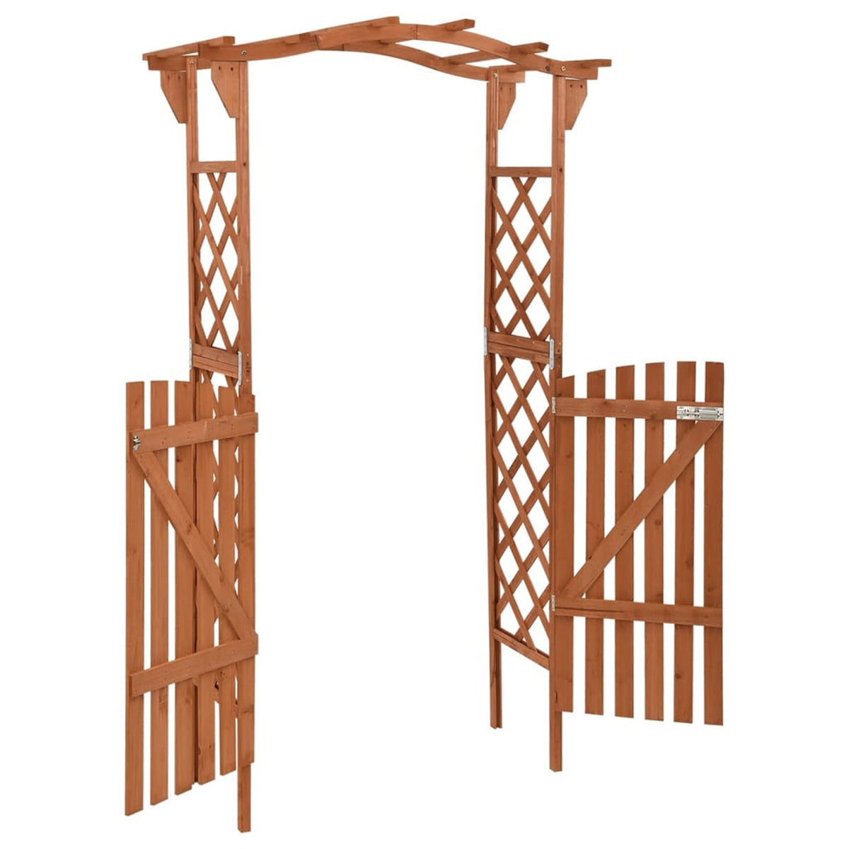 Pergola with Gate 45.7"x15.7"x80.3" Solid Firwood J283
