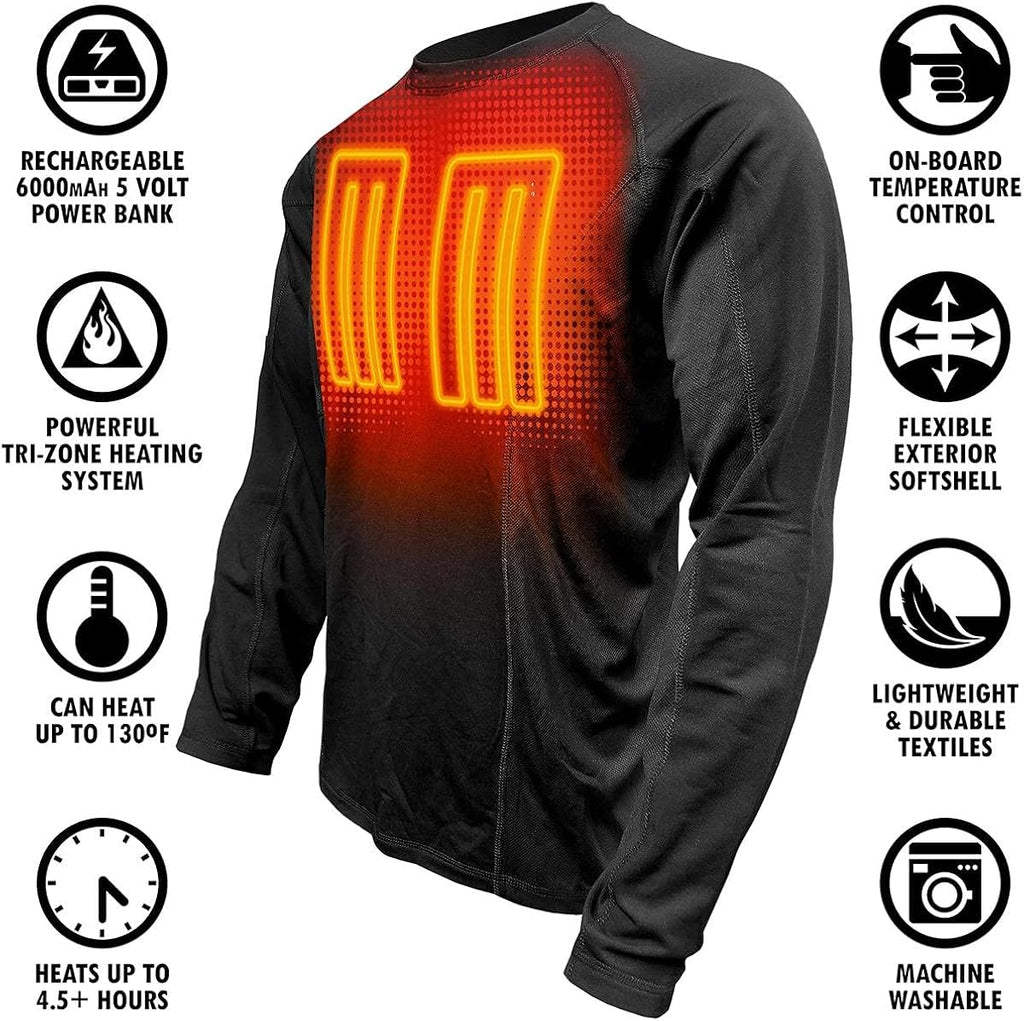 Heated Shirt with 3 Heat Panels T505480
