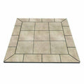 White Lava Tile Hearth Pad T286355