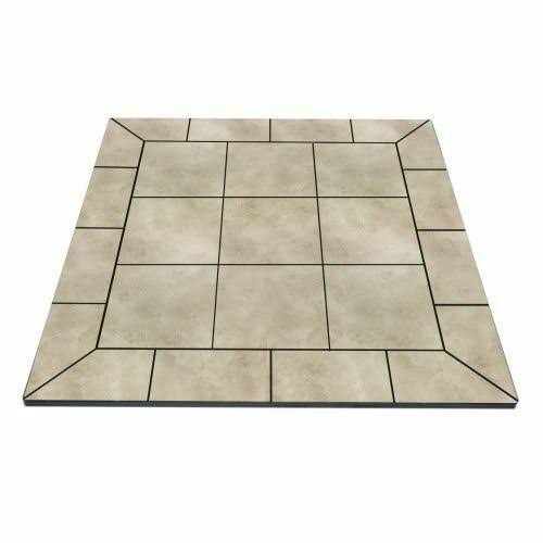 White Lava Tile Hearth Pad T286355