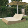 Poly Rattan Beige Patio Bed O507