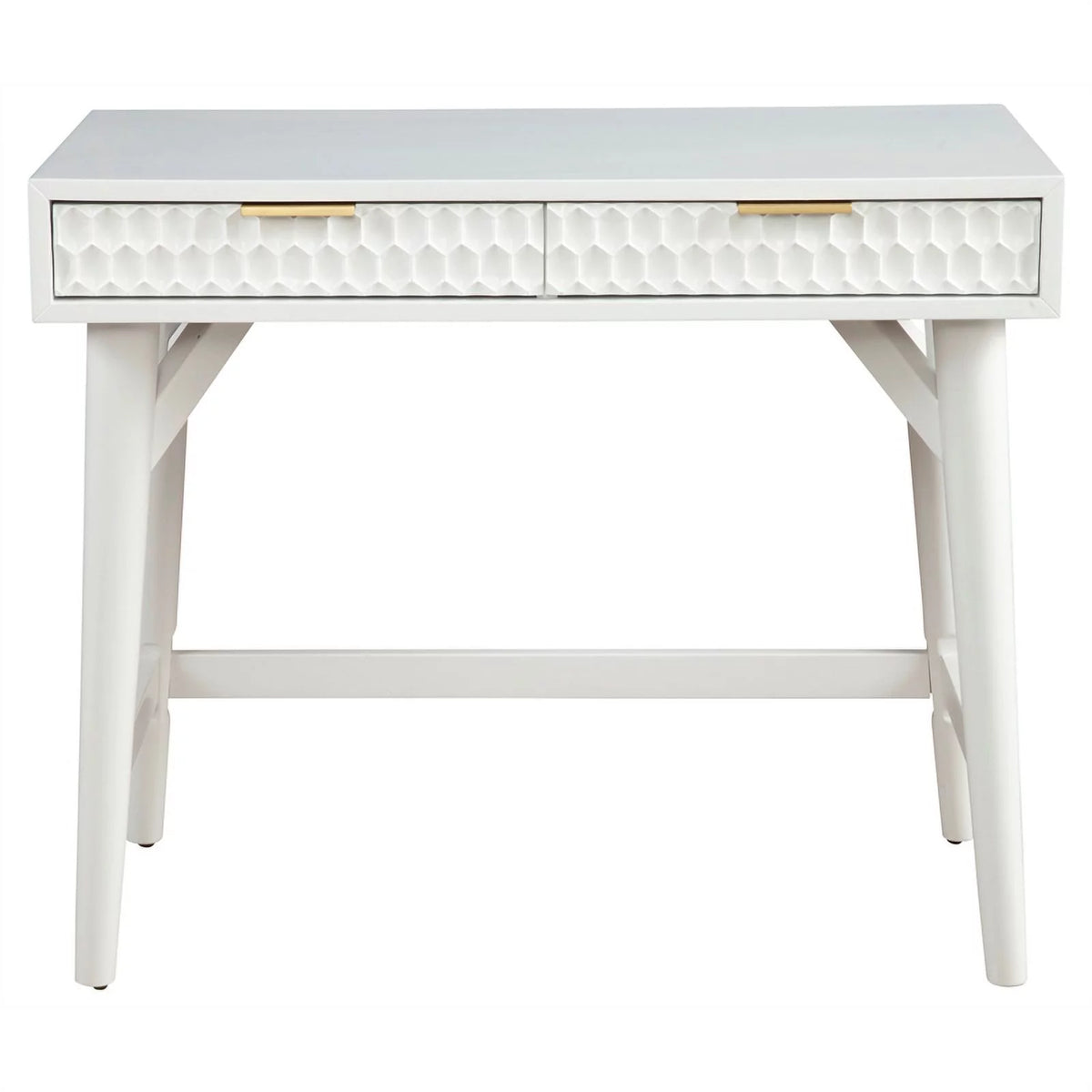 Queen Headboard & Mini Wood Desk in White C396