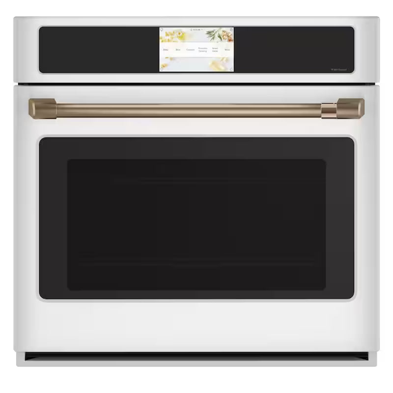 30 in. Smart Single Electric Wall Oven with Convection and Self Clean in Matte White J7726