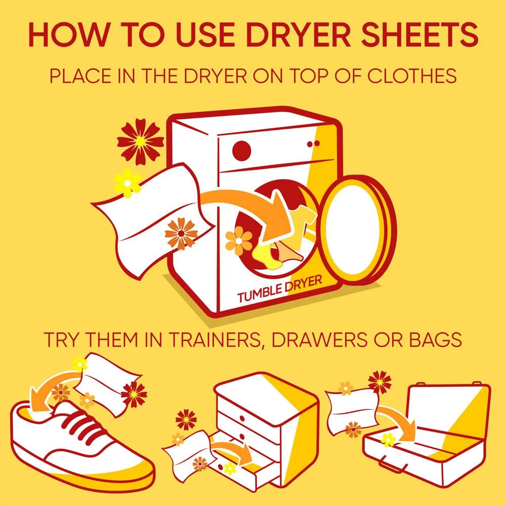 Tumble Dryer Sheets 34 Sheets Pack of 4 Z59575