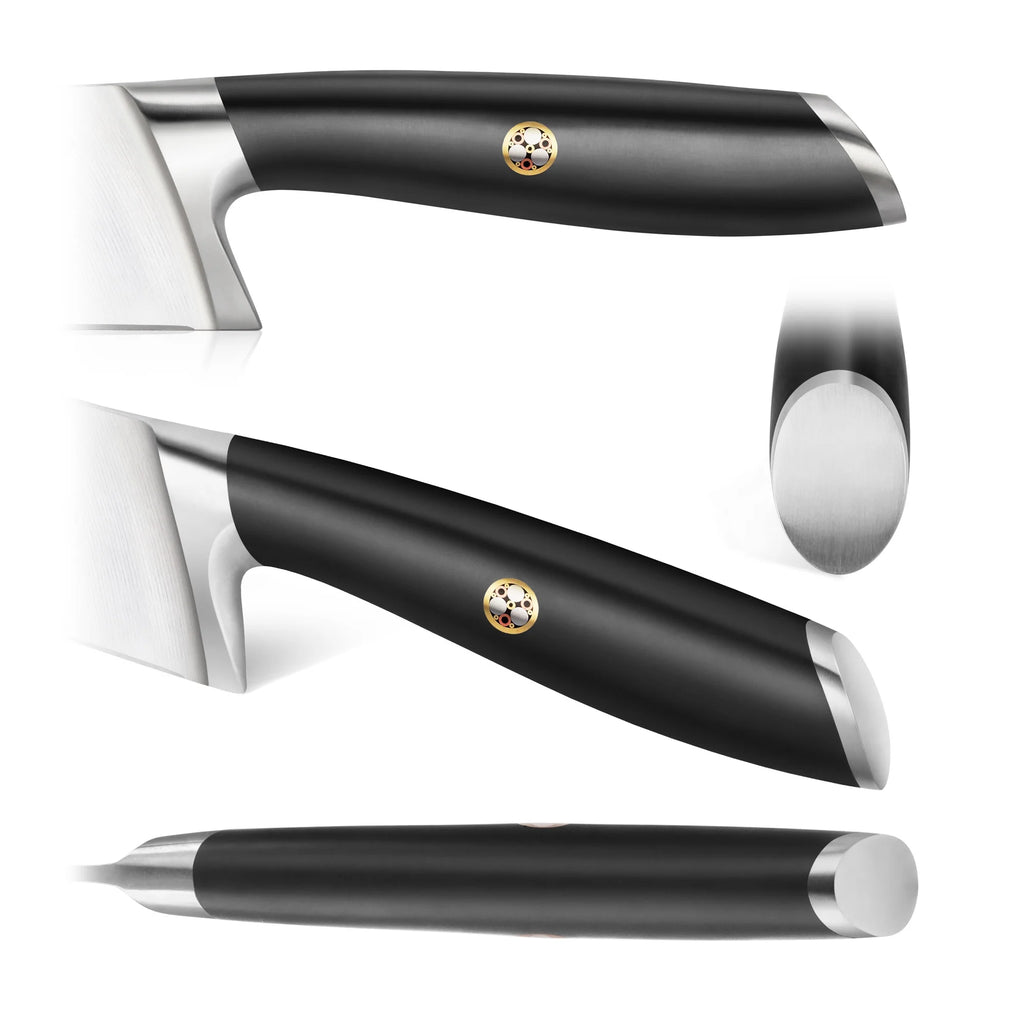 German Steel Forged 7" Santoku Knife, Black H77339
