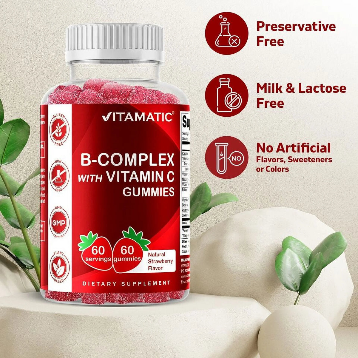Vitamin B Complex Gummies with Vitamin C & Inositol B78046