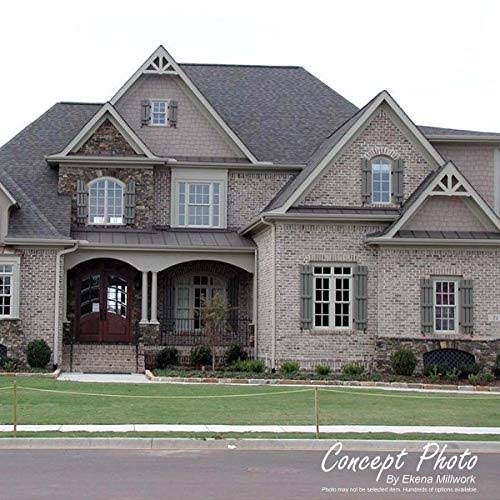 Black Composite Board-n-Batten Shutters (Per Pair) Y869