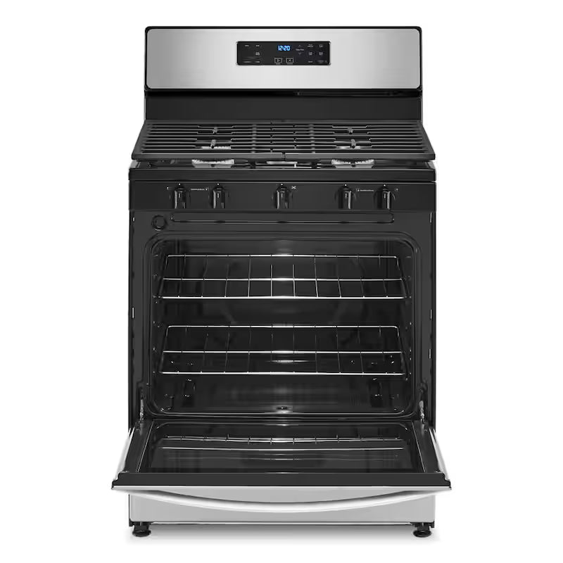 5-Burner Freestanding Gas Range in Stainless Steel H263