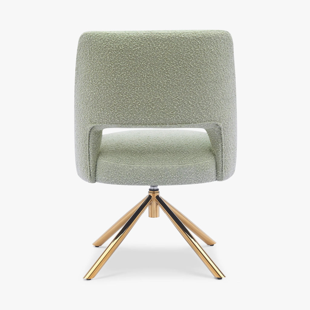 Wide Boucle Swivel Accent Arm Chair Set of 2 M19712