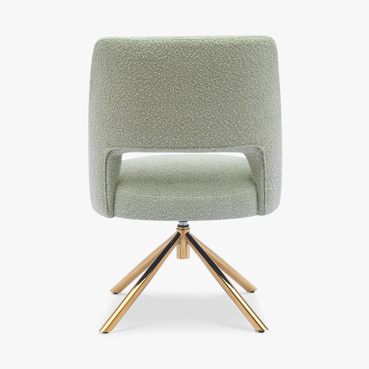 Wide Boucle Swivel Accent Arm Chair Set of 2 M19712