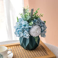 Blue Hydrangeas Artificial Flower in Vase V15159